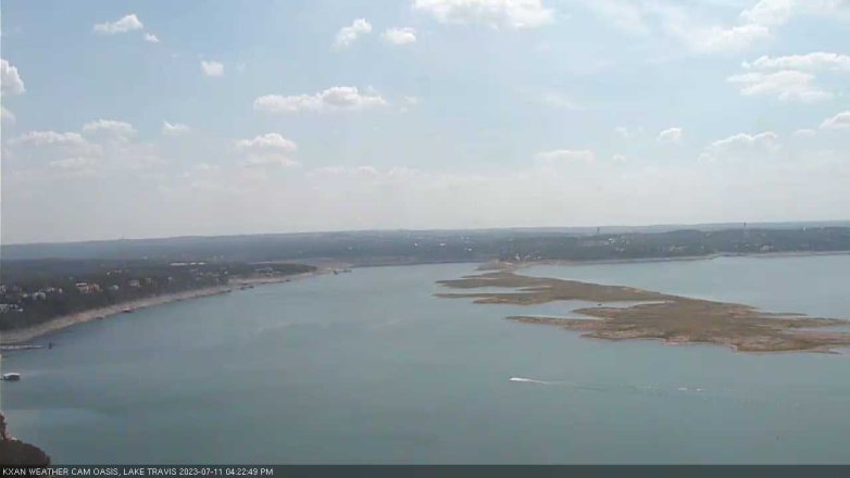 Lake Travis webcam, July 11, 2023 4:25 PM CT