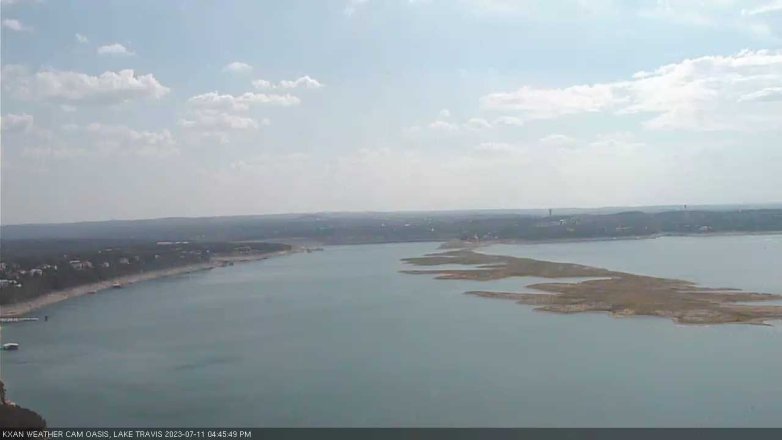 Lake Travis webcam, July 11, 2023 4:45 PM CT