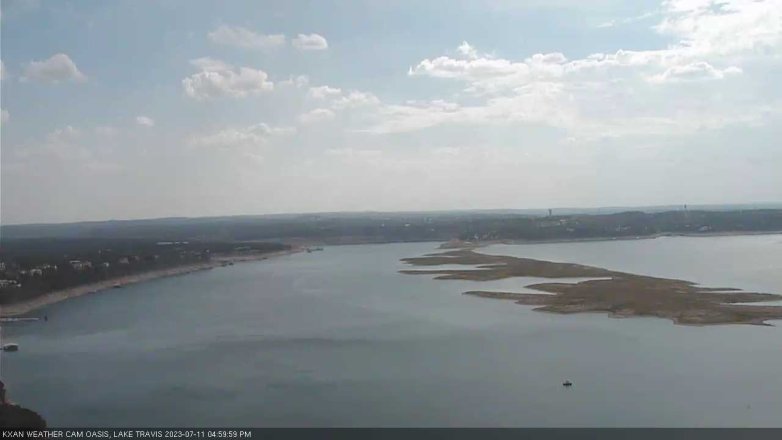 Lake Travis webcam, July 11, 2023 5:00 PM CT