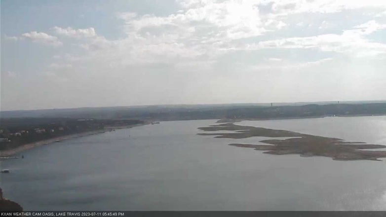 Lake Travis webcam, July 11, 2023 5:45 PM CT