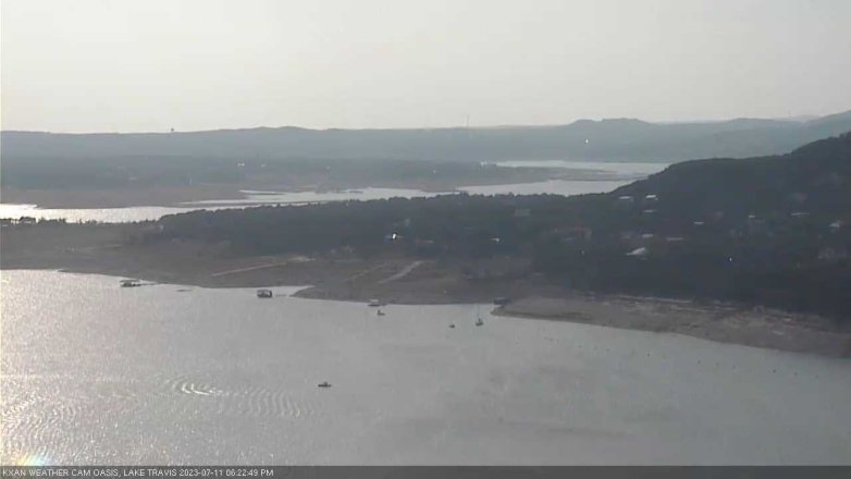 Lake Travis webcam, July 11, 2023 6:25 PM CT