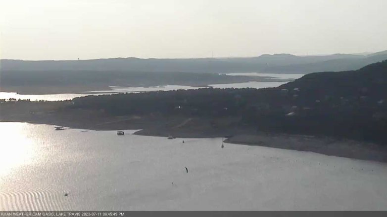 Lake Travis webcam, July 11, 2023 6:45 PM CT