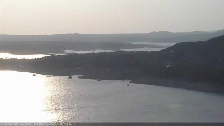Lake Travis webcam, July 11, 2023 7:25 PM CT