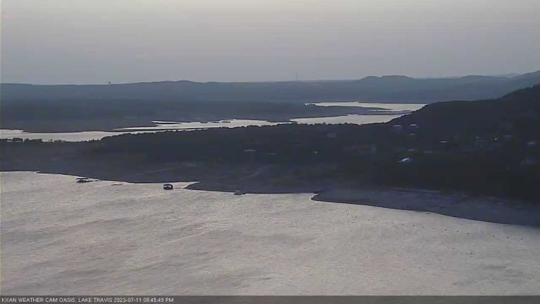 Lake Travis webcam, July 11, 2023 8:45 PM CT
