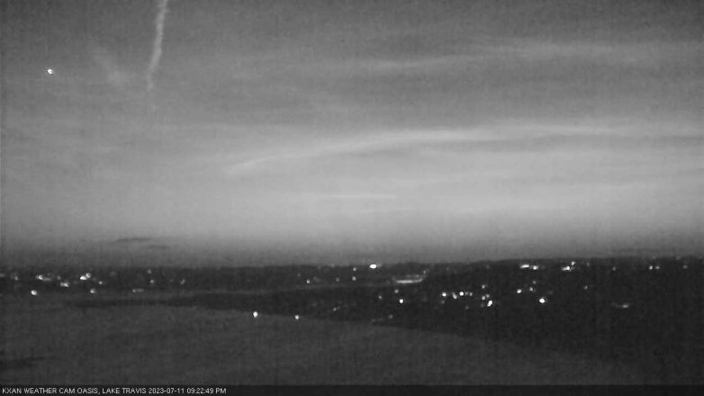 Lake Travis webcam, July 11, 2023 9:25 PM CT