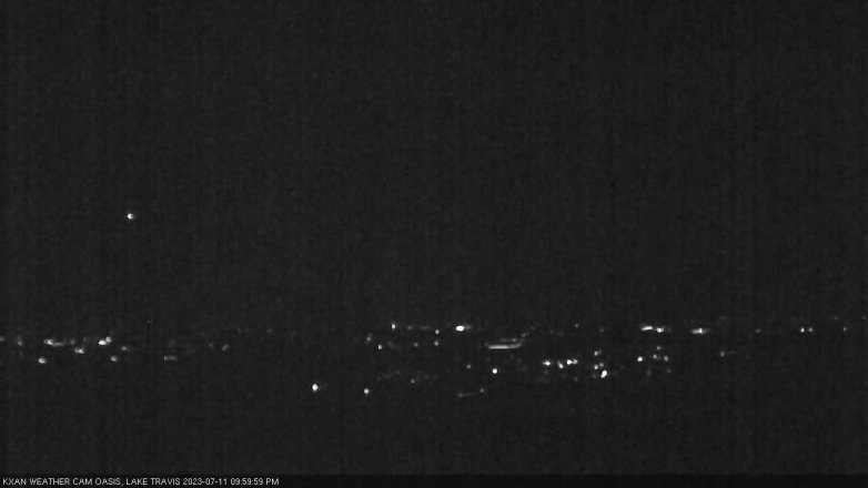 Lake Travis webcam, July 11, 2023 10:00 PM CT