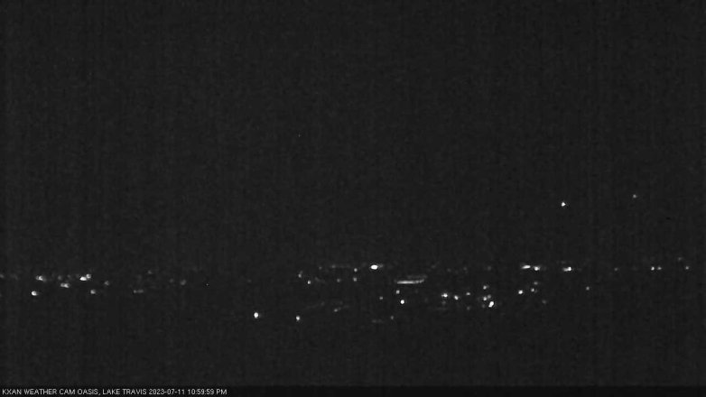 Lake Travis webcam, July 11, 2023 11:00 PM CT