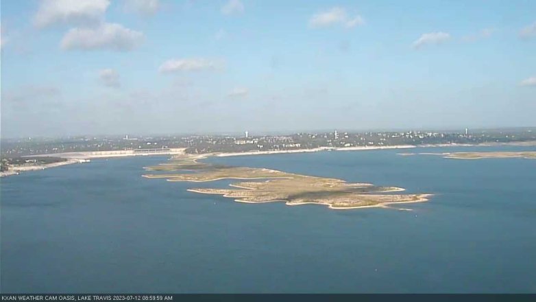 Lake Travis webcam, July 12, 2023 9:00 AM CT