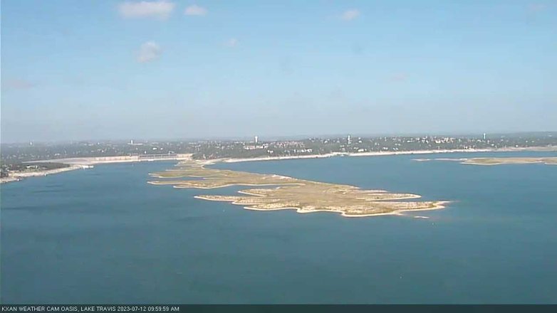 Lake Travis webcam, July 12, 2023 10:00 AM CT