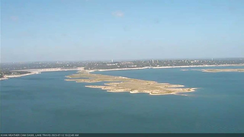 Lake Travis webcam, July 12, 2023 10:25 AM CT