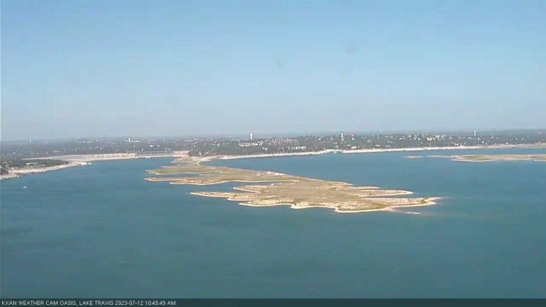 Lake Travis webcam, July 12, 2023 10:45 AM CT