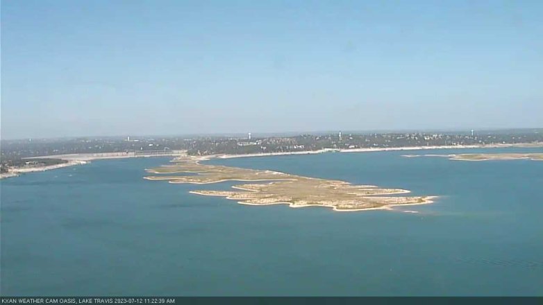 Lake Travis webcam, July 12, 2023 11:25 AM CT