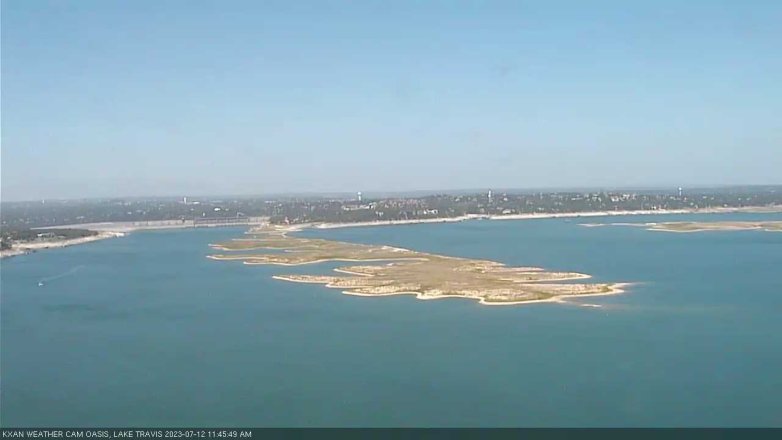 Lake Travis webcam, July 12, 2023 11:45 AM CT
