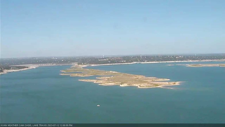 Lake Travis webcam, July 12, 2023 12:00 PM CT