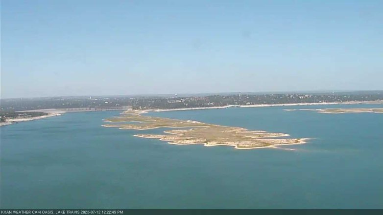 Lake Travis webcam, July 12, 2023 12:25 PM CT
