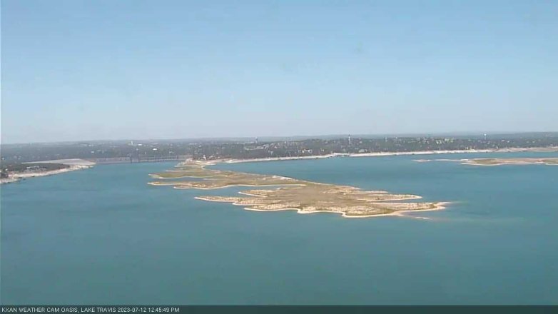 Lake Travis webcam, July 12, 2023 12:45 PM CT