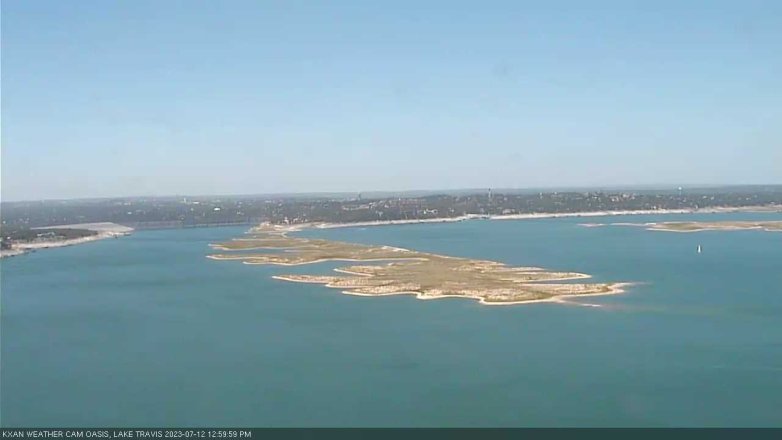 Lake Travis webcam, July 12, 2023 1:00 PM CT