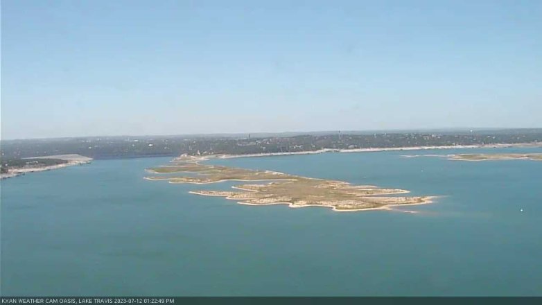 Lake Travis webcam, July 12, 2023 1:25 PM CT