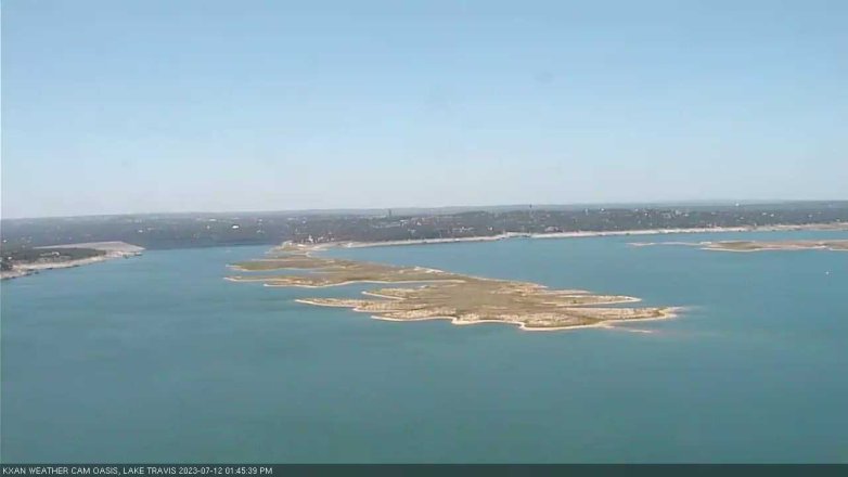 Lake Travis webcam, July 12, 2023 1:45 PM CT