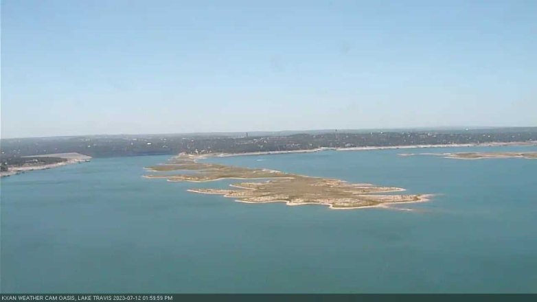Lake Travis webcam, July 12, 2023 2:00 PM CT