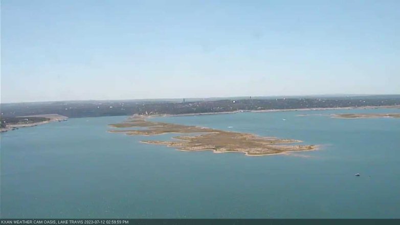 Lake Travis webcam, July 12, 2023 3:00 PM CT