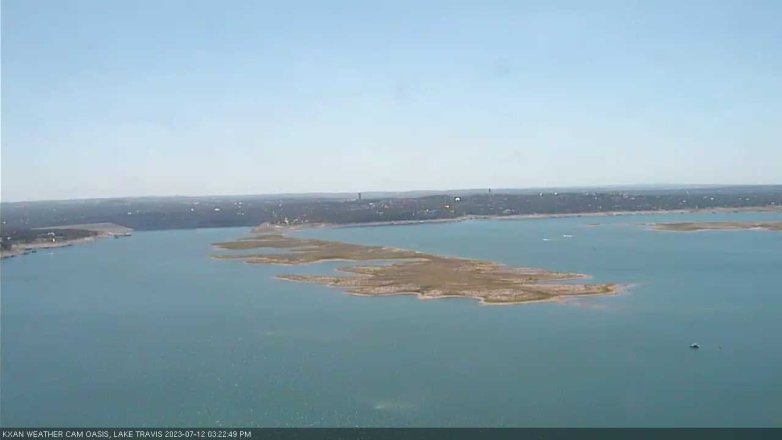 Lake Travis webcam, July 12, 2023 3:25 PM CT