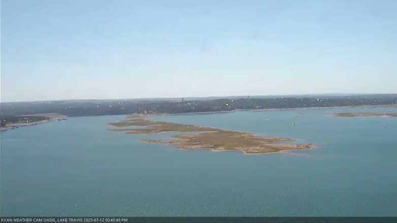Lake Travis webcam, July 12, 2023 3:45 PM CT