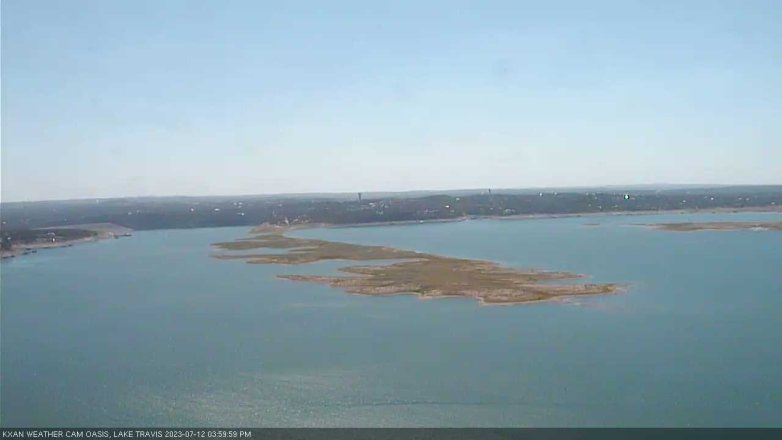 Lake Travis webcam, July 12, 2023 4:00 PM CT