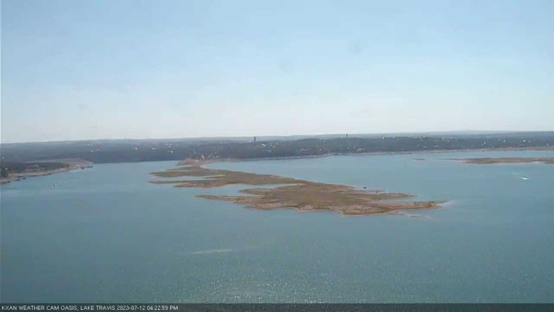 Lake Travis webcam, July 12, 2023 4:25 PM CT