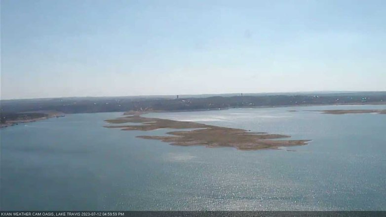 Lake Travis webcam, July 12, 2023 5:00 PM CT