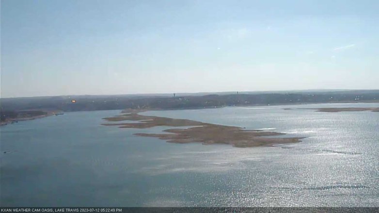 Lake Travis webcam, July 12, 2023 5:25 PM CT