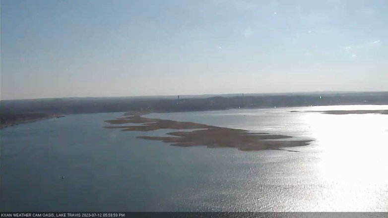 Lake Travis webcam, July 12, 2023 6:00 PM CT