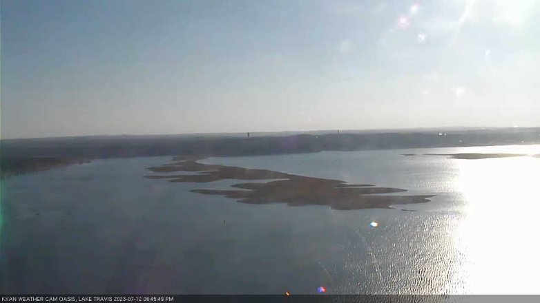 Lake Travis webcam, July 12, 2023 6:45 PM CT