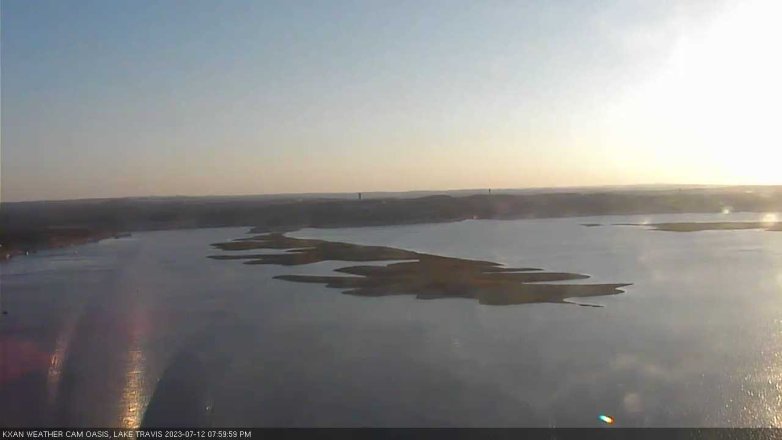 Lake Travis webcam, July 12, 2023 8:00 PM CT