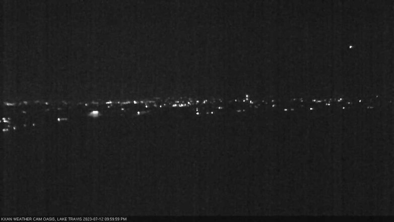 Lake Travis webcam, July 12, 2023 10:00 PM CT