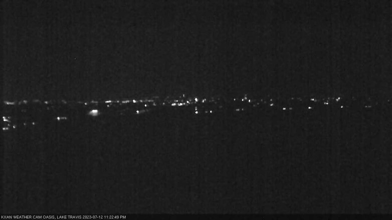 Lake Travis webcam, July 12, 2023 11:25 PM CT