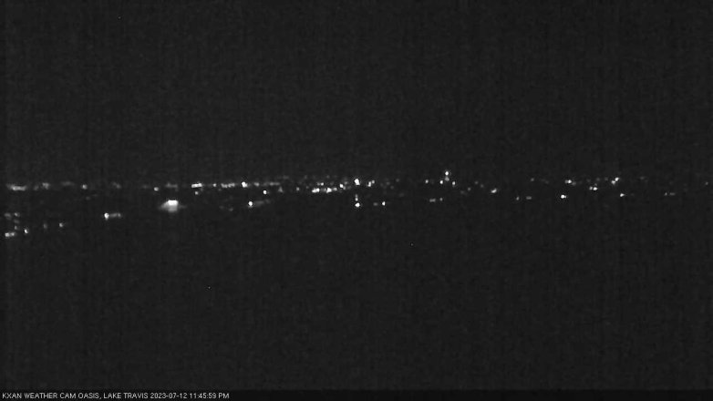 Lake Travis webcam, July 12, 2023 11:45 PM CT