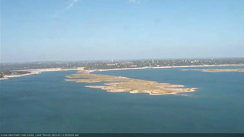 Lake Travis webcam, July 13, 2023 10:00 AM CT