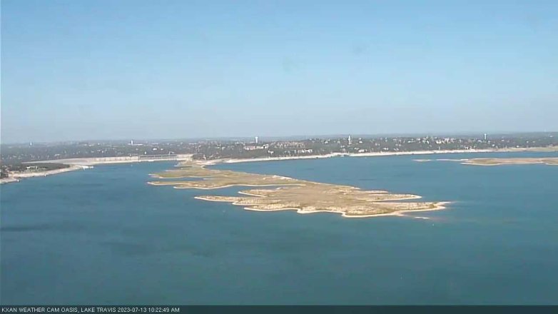 Lake Travis webcam, July 13, 2023 10:25 AM CT