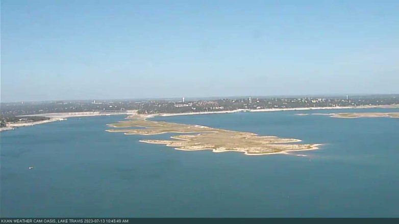 Lake Travis webcam, July 13, 2023 10:45 AM CT