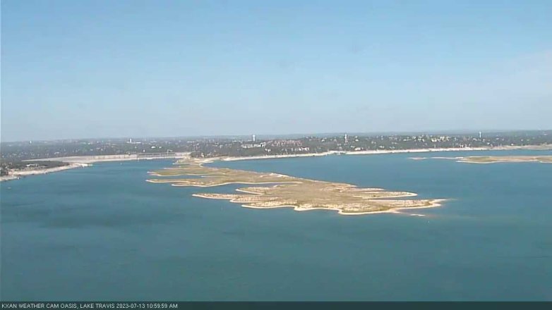 Lake Travis webcam, July 13, 2023 11:00 AM CT