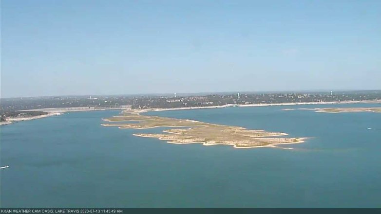 Lake Travis webcam, July 13, 2023 11:45 AM CT