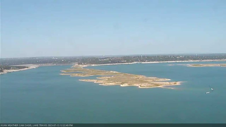 Lake Travis webcam, July 13, 2023 12:25 PM CT