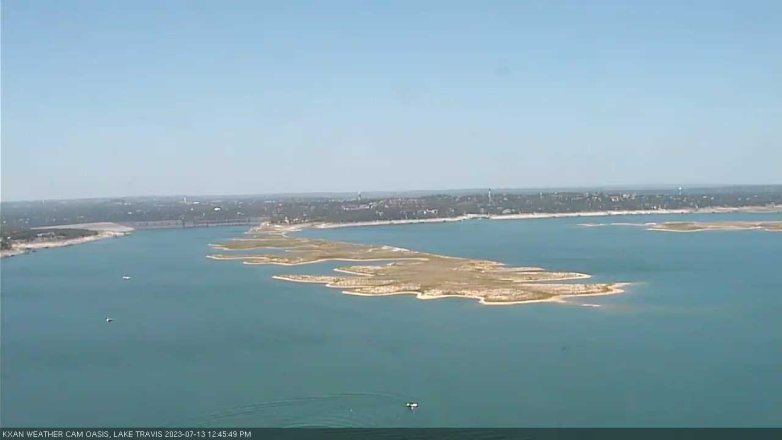 Lake Travis webcam, July 13, 2023 12:45 PM CT