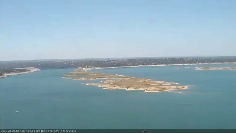 Lake Travis webcam, July 13, 2023 1:25 PM CT