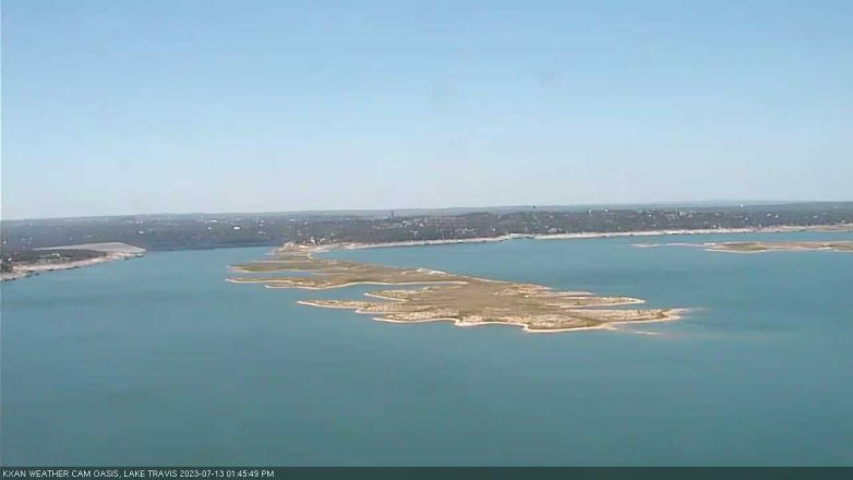 Lake Travis webcam, July 13, 2023 1:45 PM CT