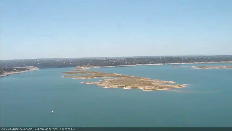 Lake Travis webcam, July 13, 2023 2:00 PM CT