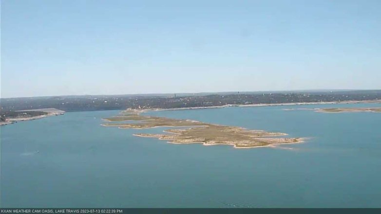 Lake Travis webcam, July 13, 2023 2:25 PM CT