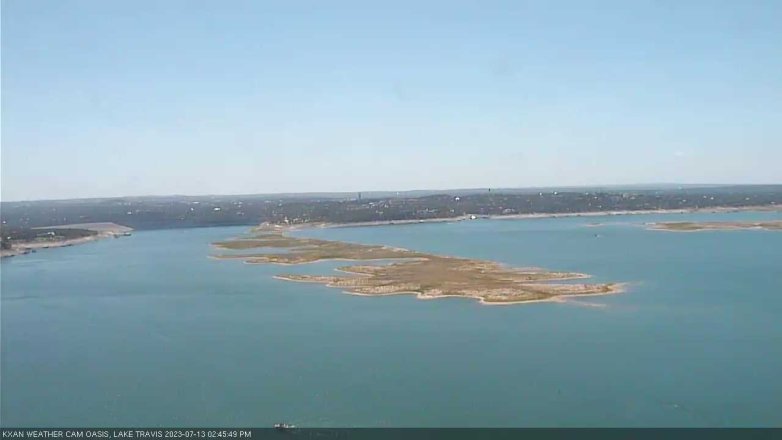 Lake Travis webcam, July 13, 2023 2:45 PM CT
