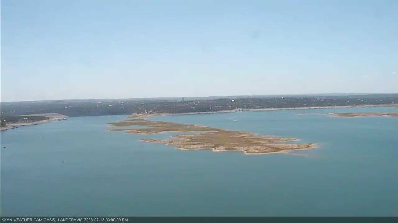 Lake Travis webcam, July 13, 2023 3:00 PM CT